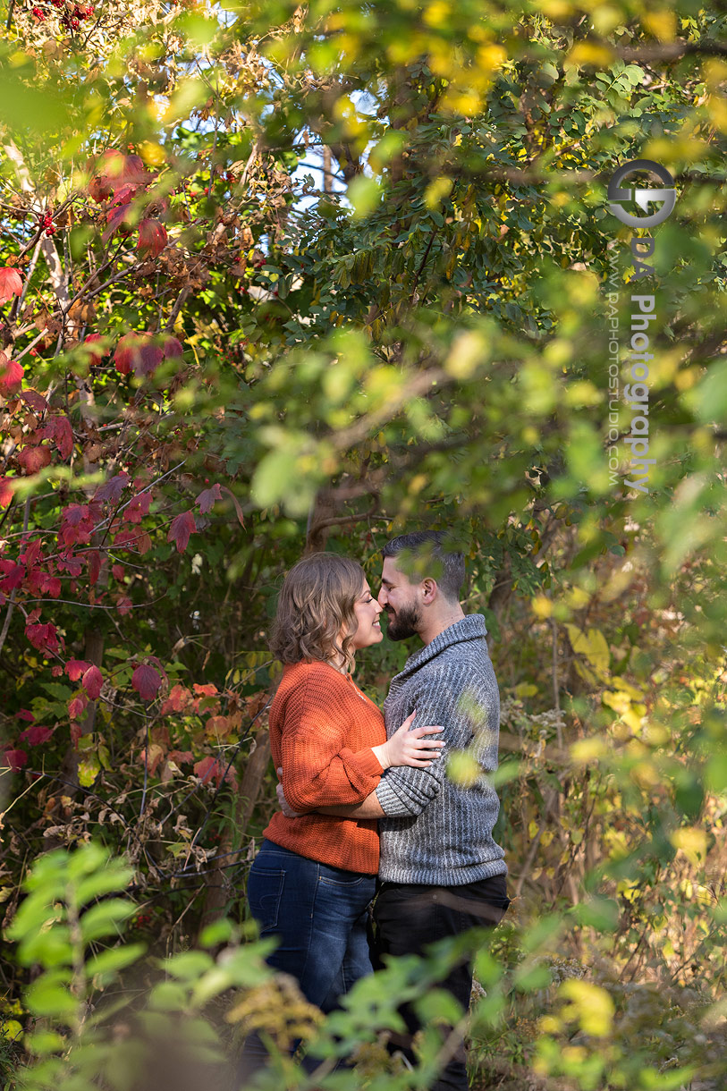 Engagement Photo at Cherry Hill Gate in Burlington