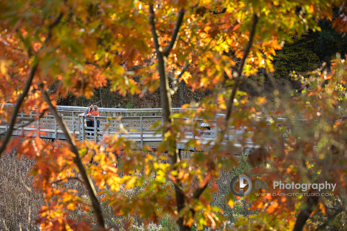 Engagement at Cherry Hill Gate in Burlington