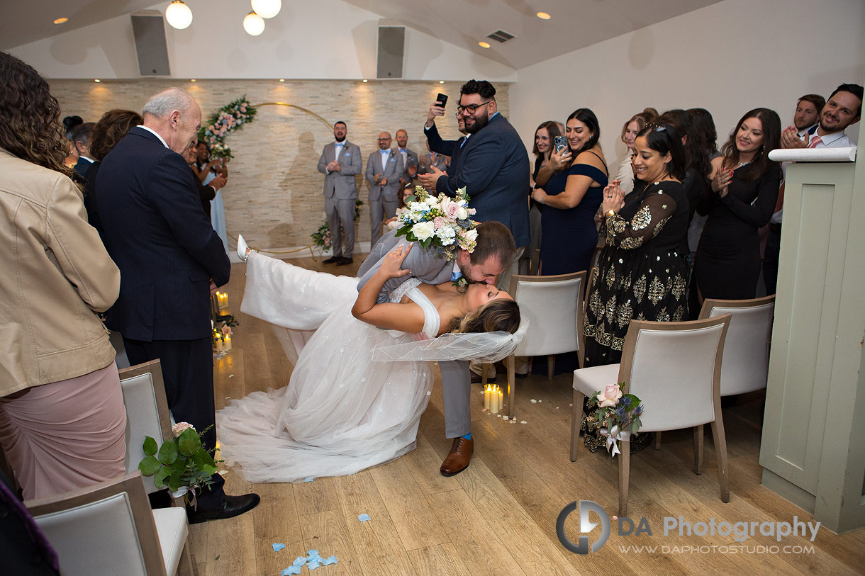 Wedding Ceremony at Sassafraz in Toronto