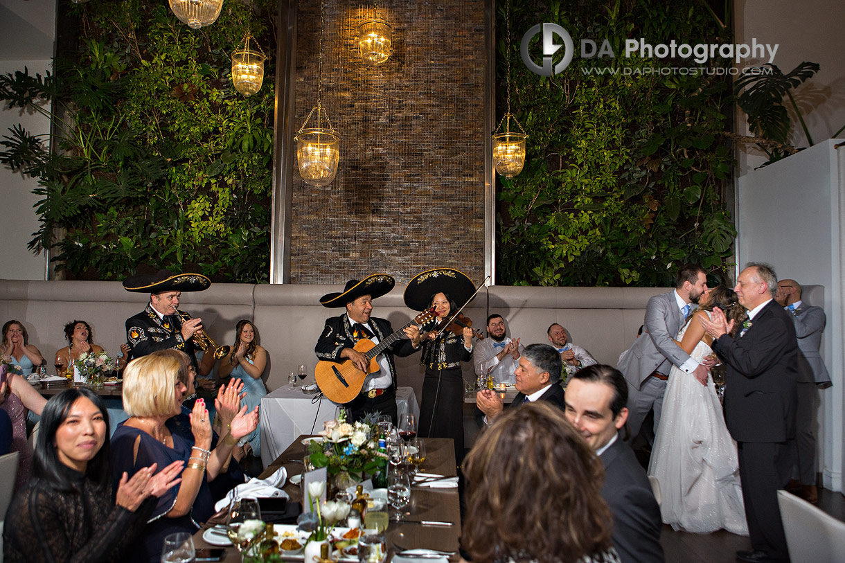 Trio Mariachi performs at Sassafraz Restaurant Wedding