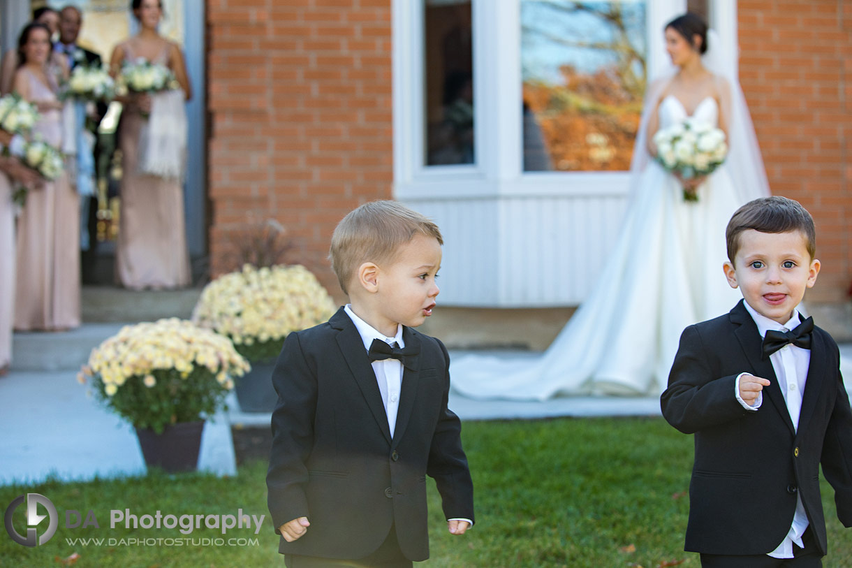 Kids on a wedding day