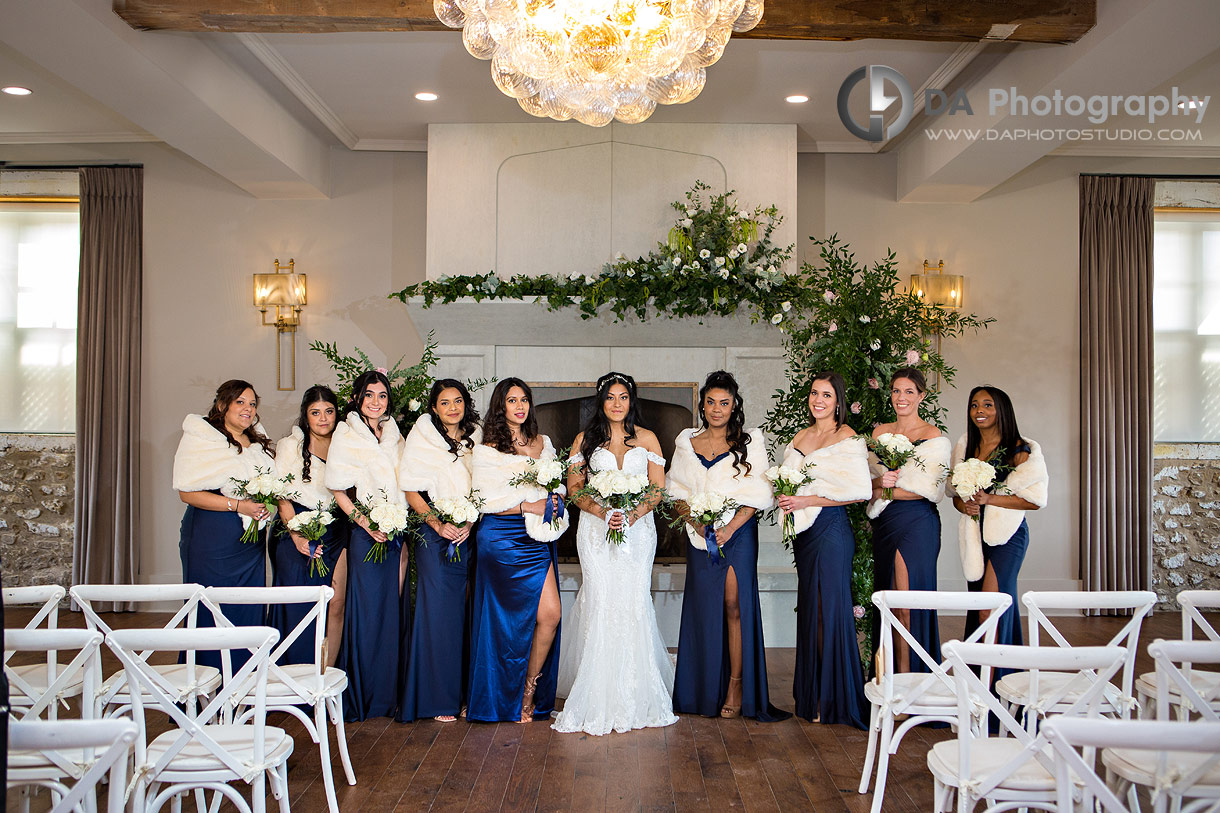 Bridesmaids at Elora Mill Wedding