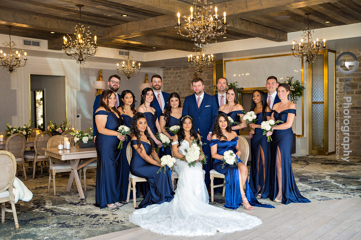 Bridal Party at Elora Mill Wedding