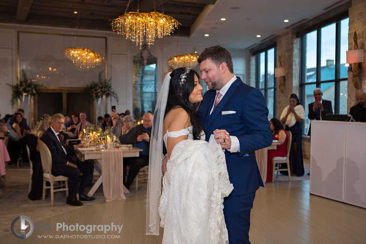 Wedding Reception at Elora Mill in Winter