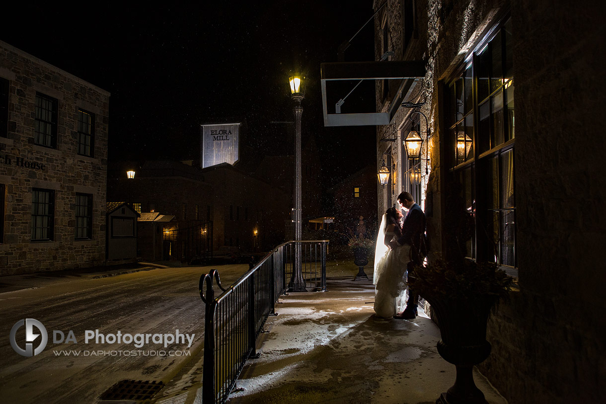 Elora Mill Winter Wedding Photos