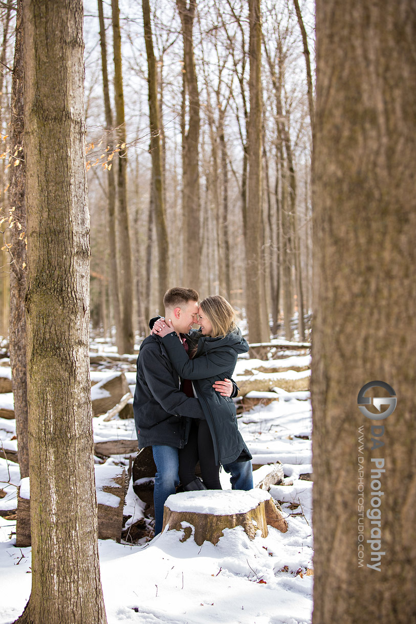 Engagement Photos at the Preservation Park in Guelph