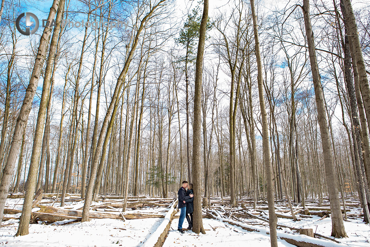 Engagement Pictures in Winter in Guelph