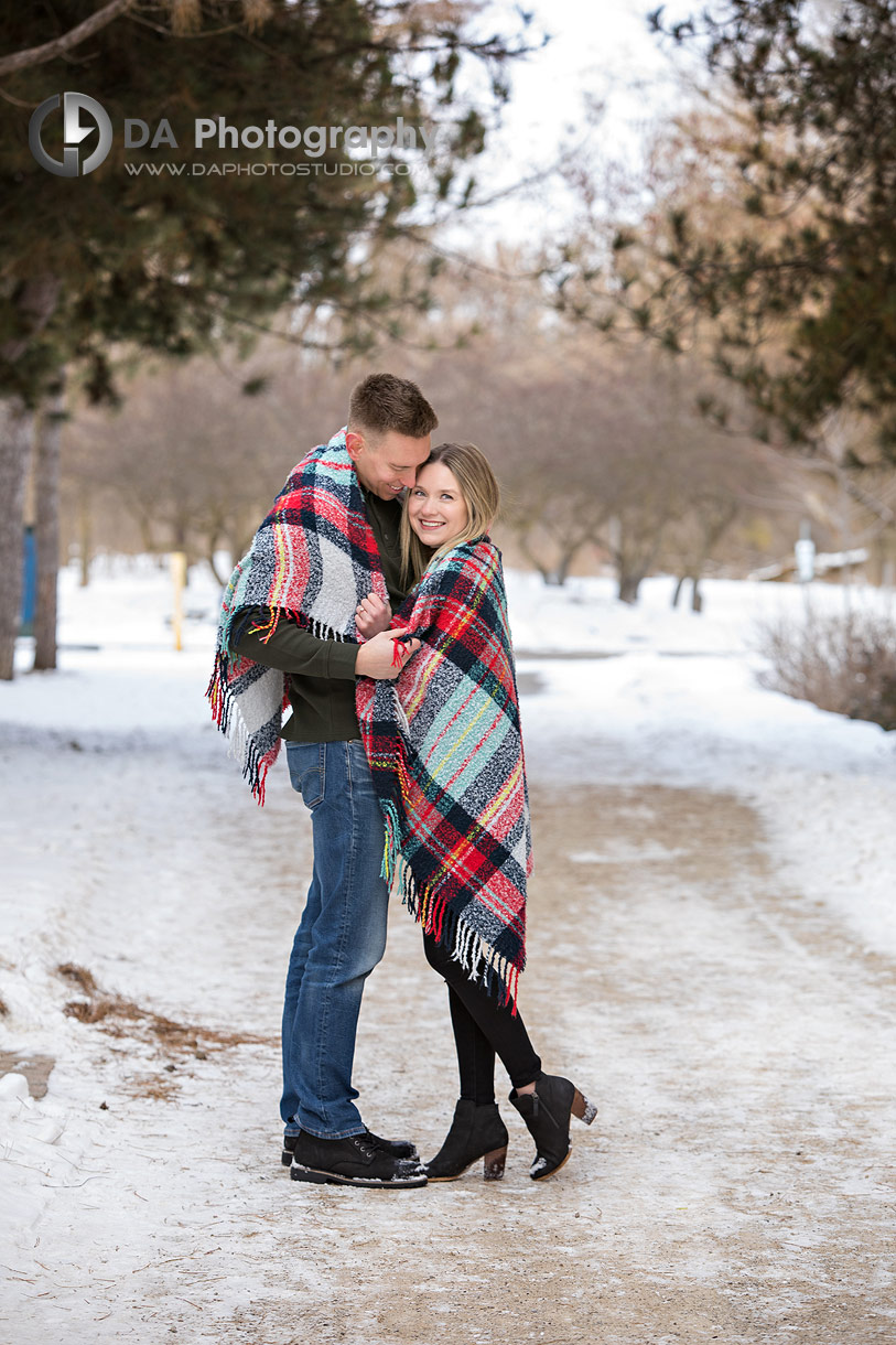 Goldie Mill Ruins Winter Engagement