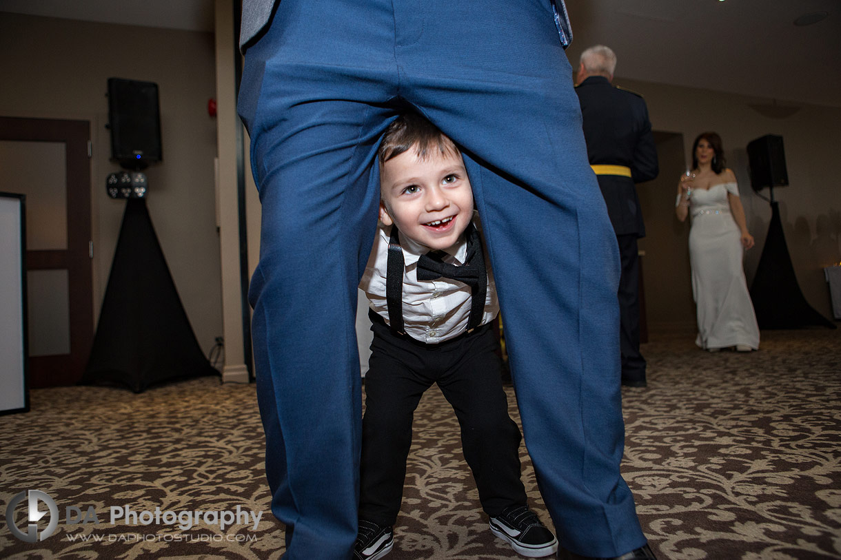 Fun photo of a child on a Wedding Receptions at Islington Golf Club