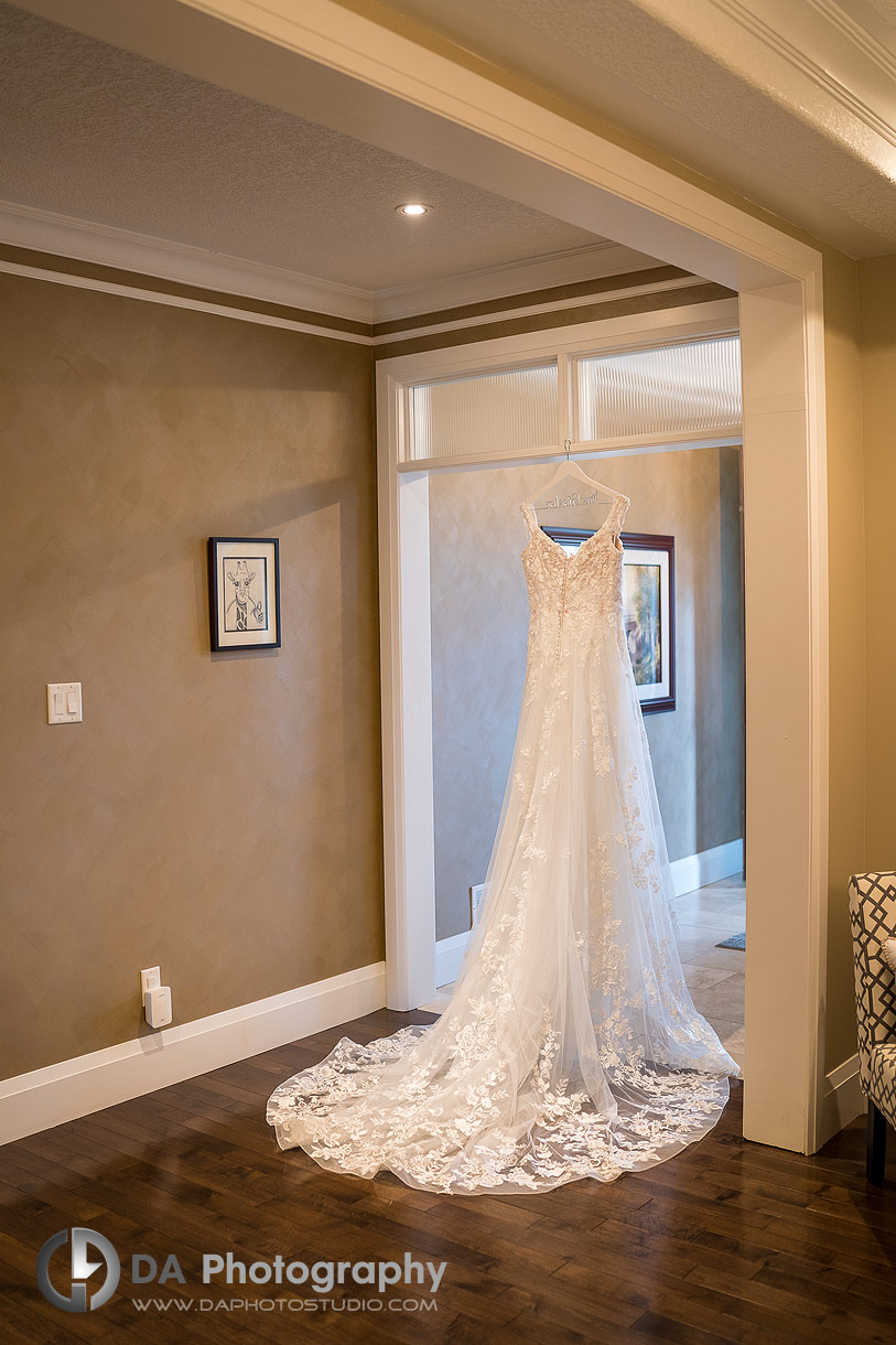 Photo of an wedding dress in Kitchener