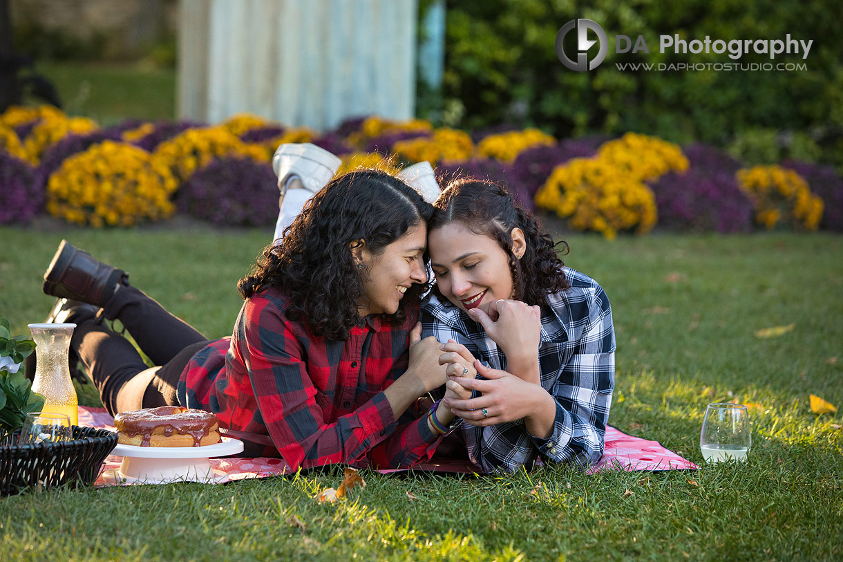 Intimate engagement photos in Scarborough