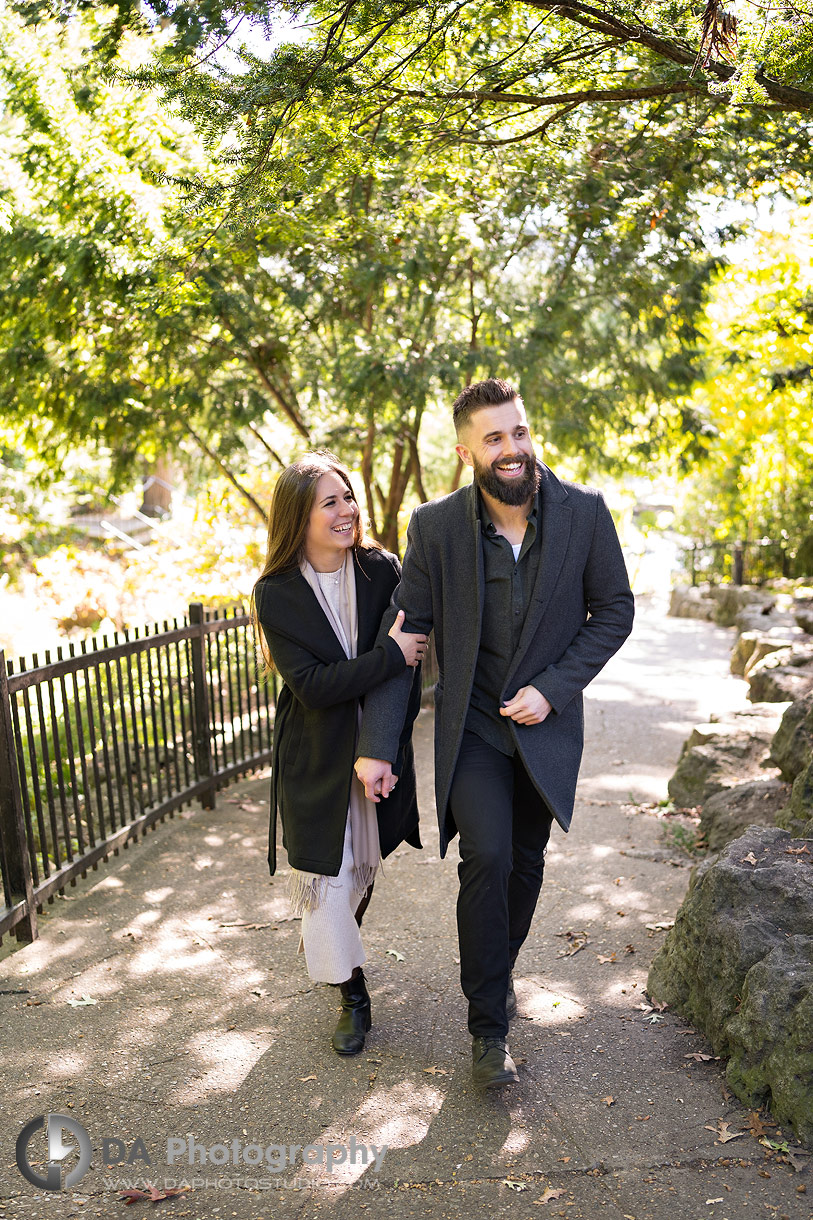 Engagement photographer in Toronto at High Park