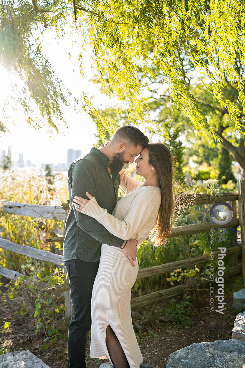 Intimate engagement photos in Toronto