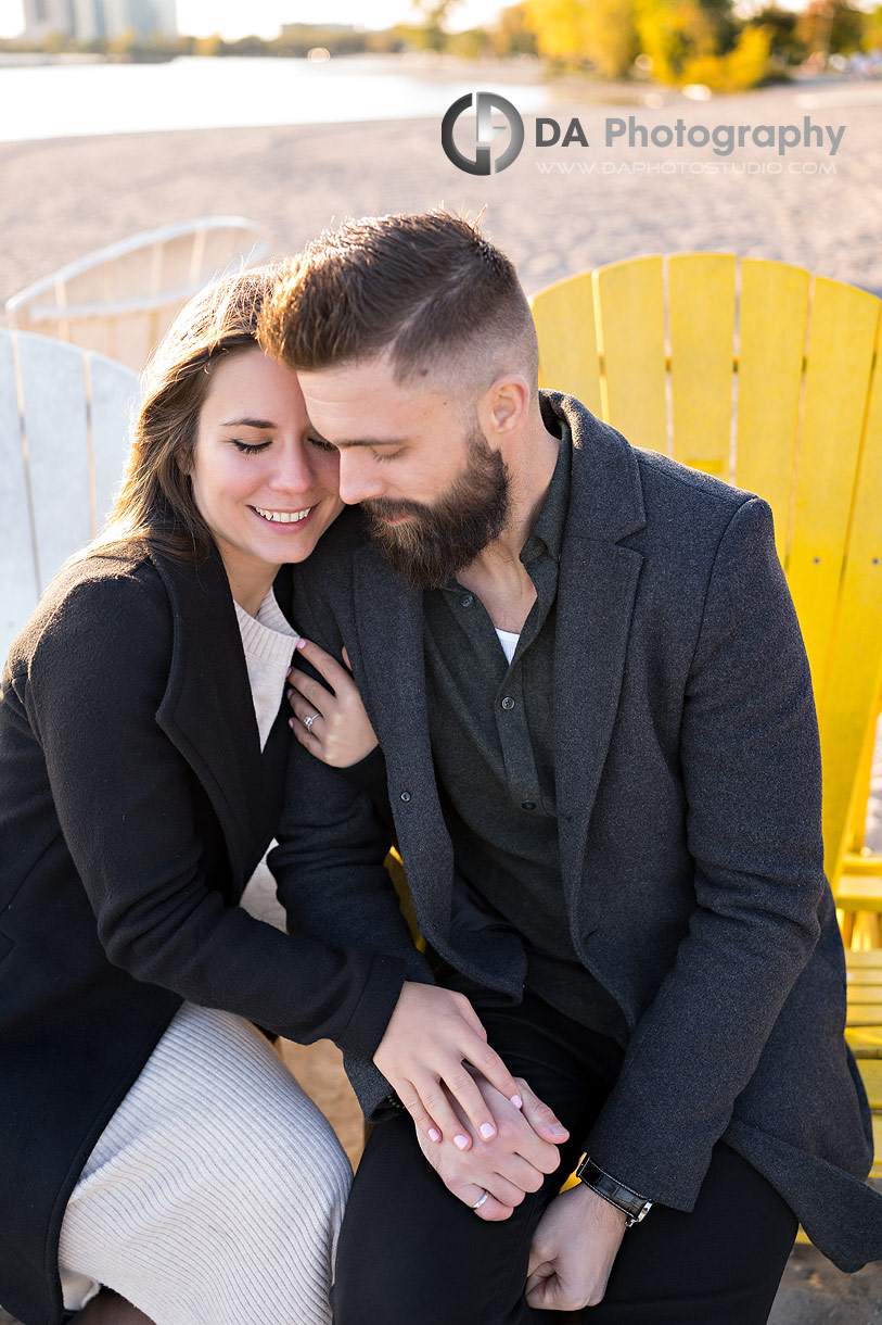 Engagement photography at Toronto Beach