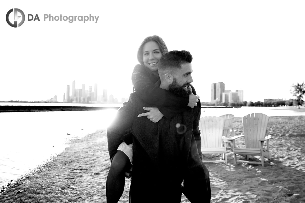 Fun Engagement Photos at the beach