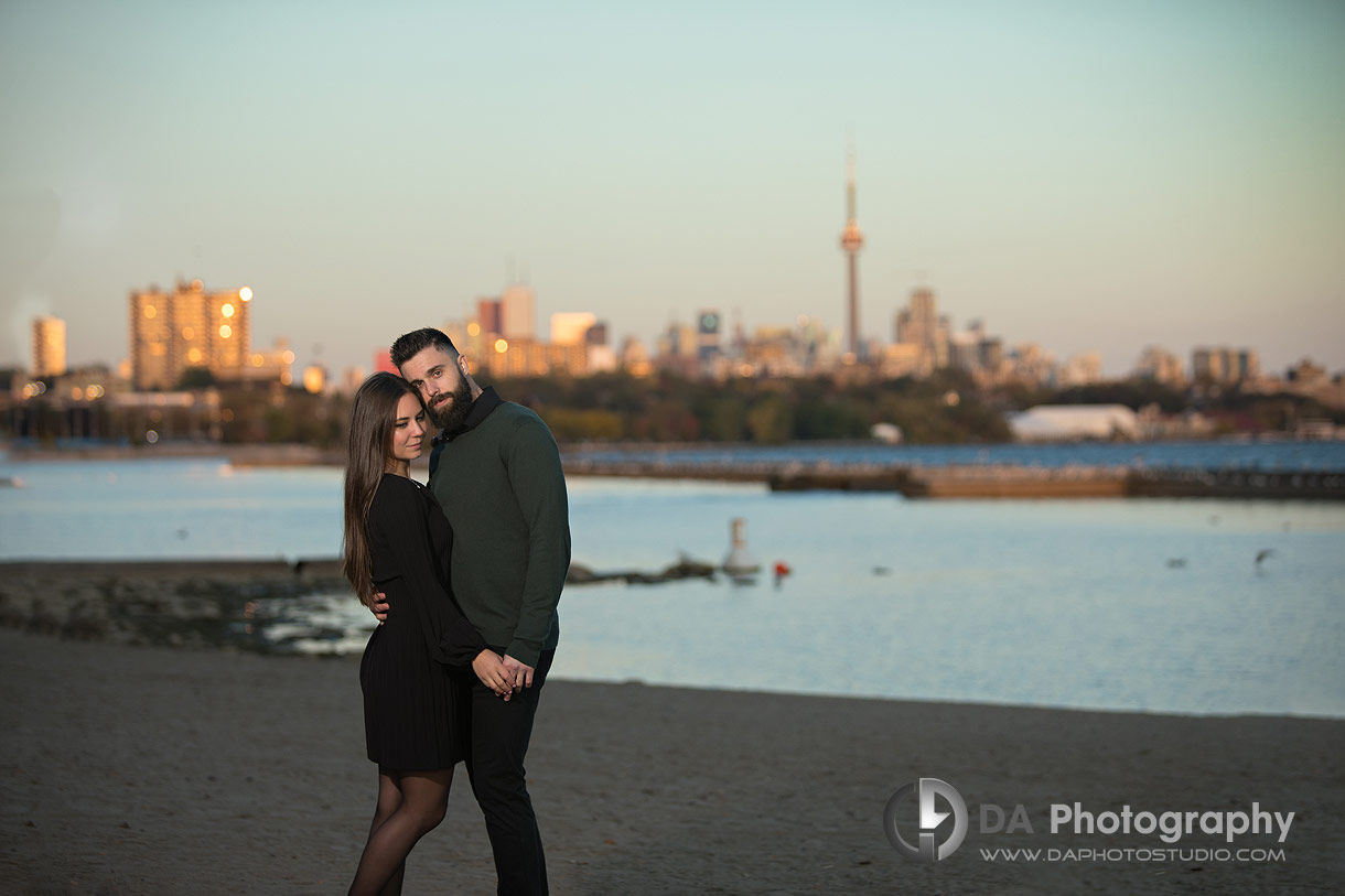 Toronto Sunset photo with CN Tower on the back