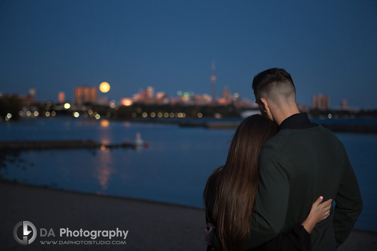 Full Moon Engagement Photos