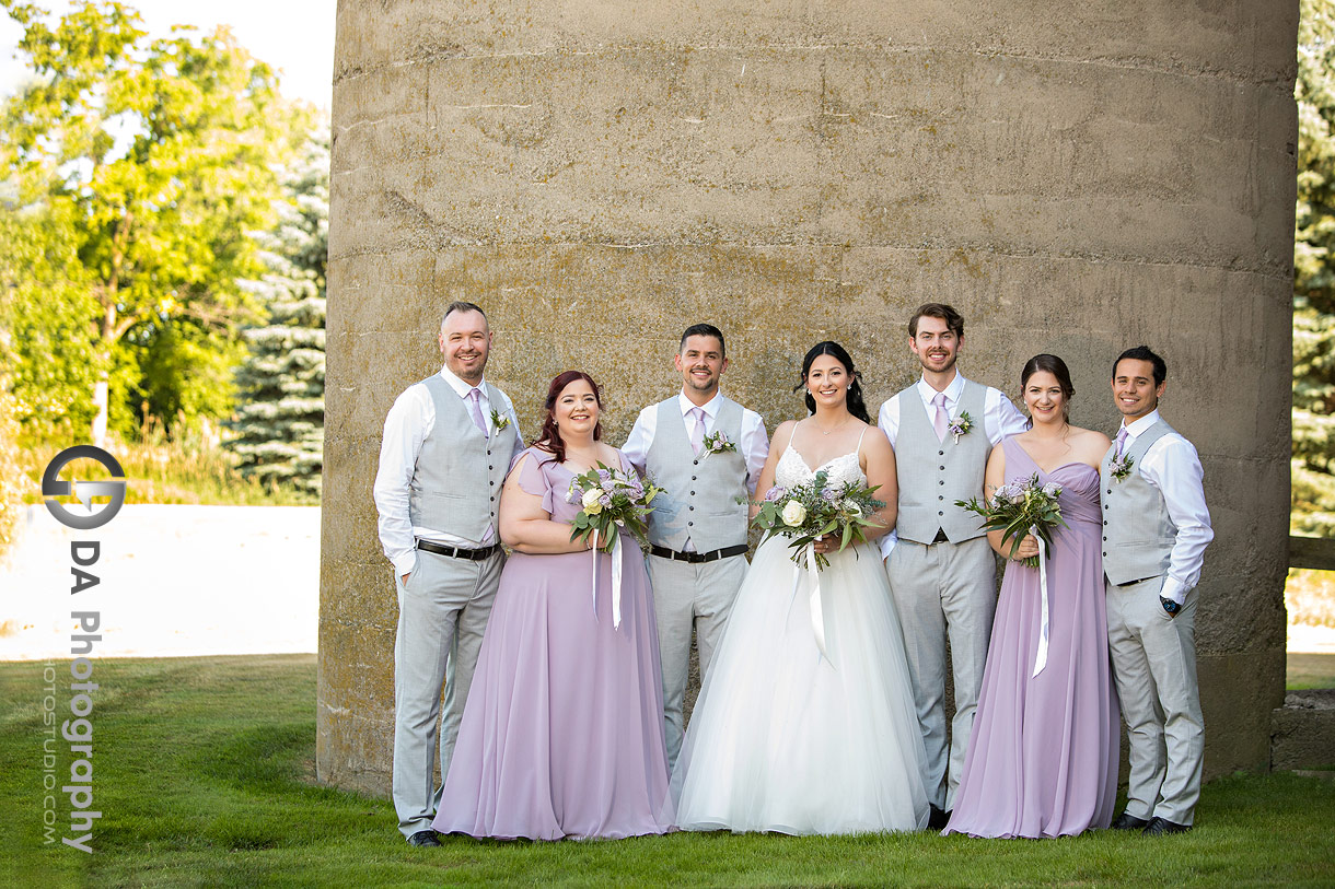 Bridal Party Photo at Pipers Heath Wedding