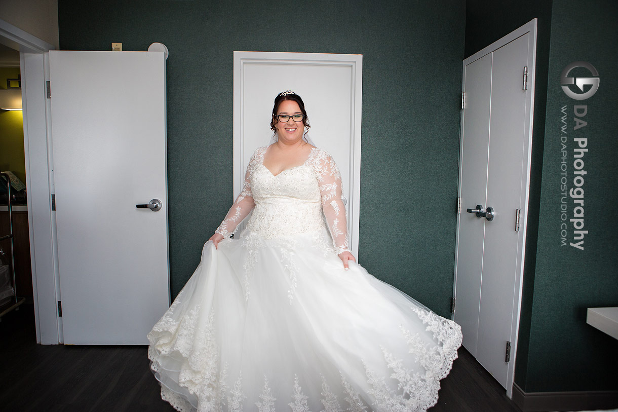 Bride at Hilton Garden Inn in Cambridge