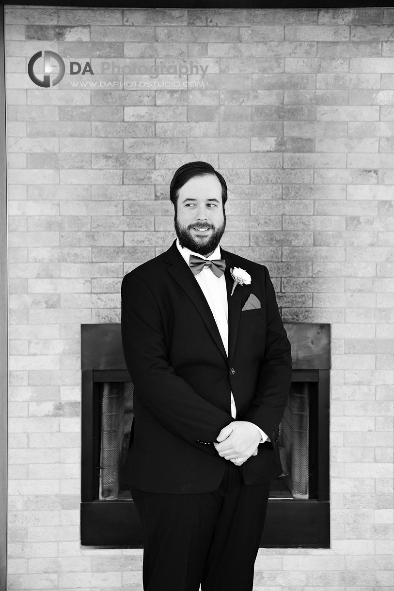 Groom at the Hilton Garden Inn in Cambridge