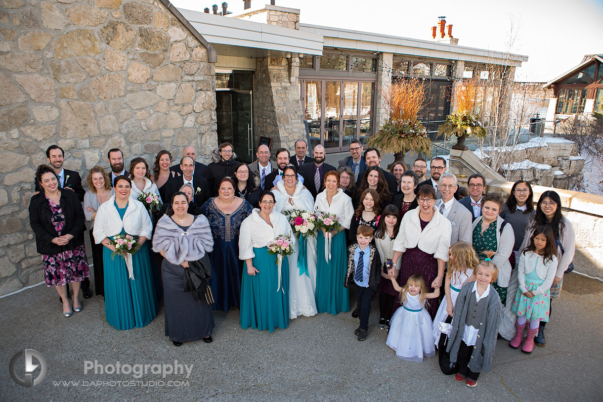 Large Group photo at Cambridge Mill Weddings