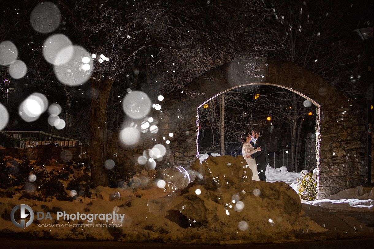 Cambridge Mill Wedding Photos in Winter