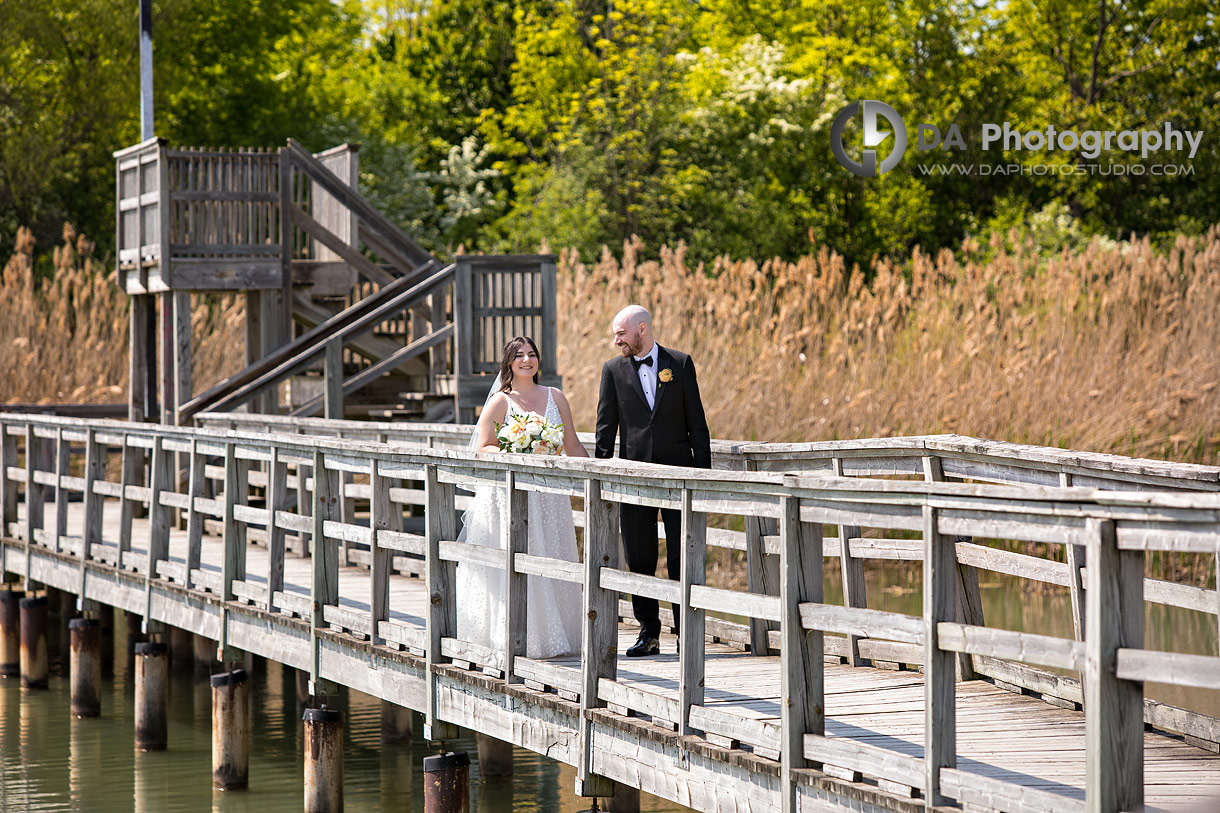 Wedding pictures on the boardwalk at Mel Swart Lake Gibson Conservation Park