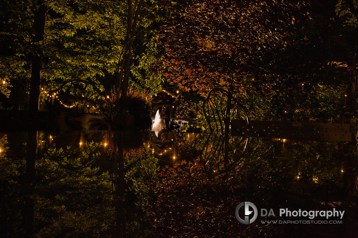 Photo of Club Roma Garden Wedding at Night