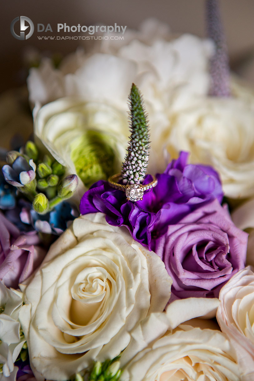 Detailed photo of a wedding ring 