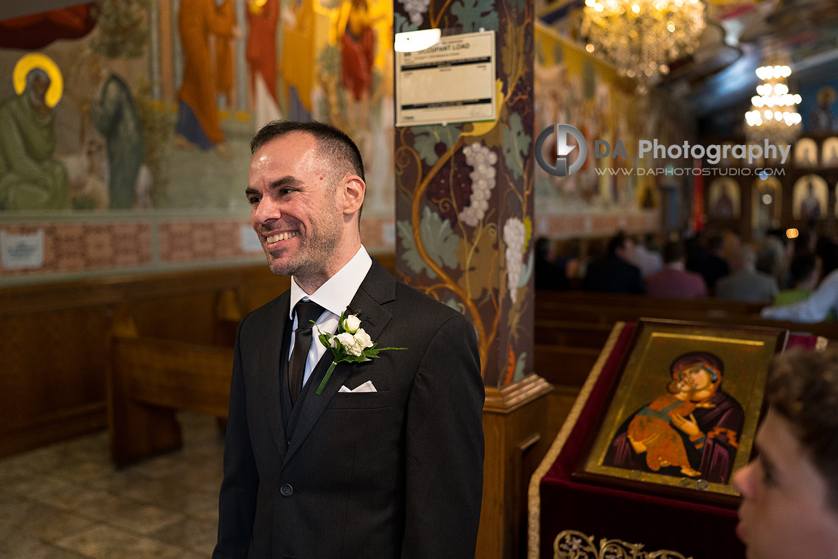 Photo of a groom at St. Clement of Ohrid Macedonian Orthodox Cathedral