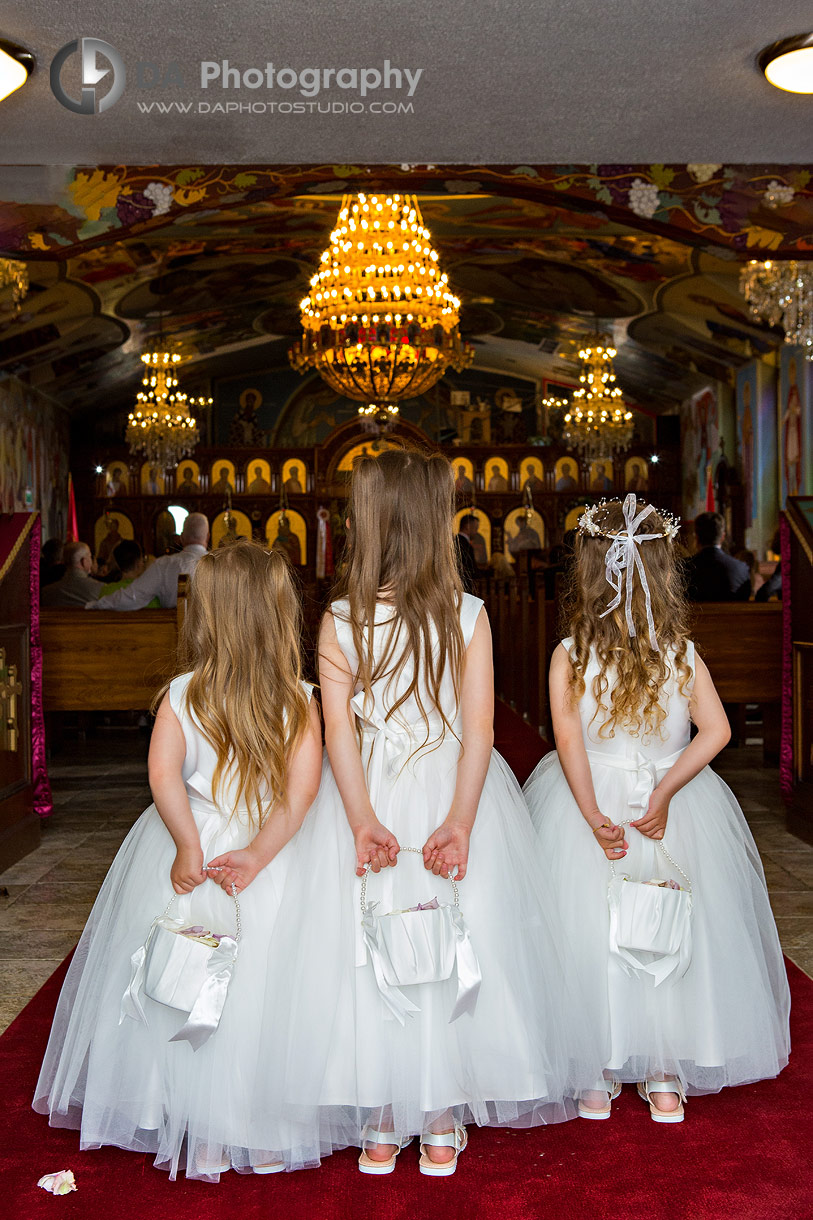 Flower girls at St. Clement of Ohrid Macedonian Orthodox Cathedral