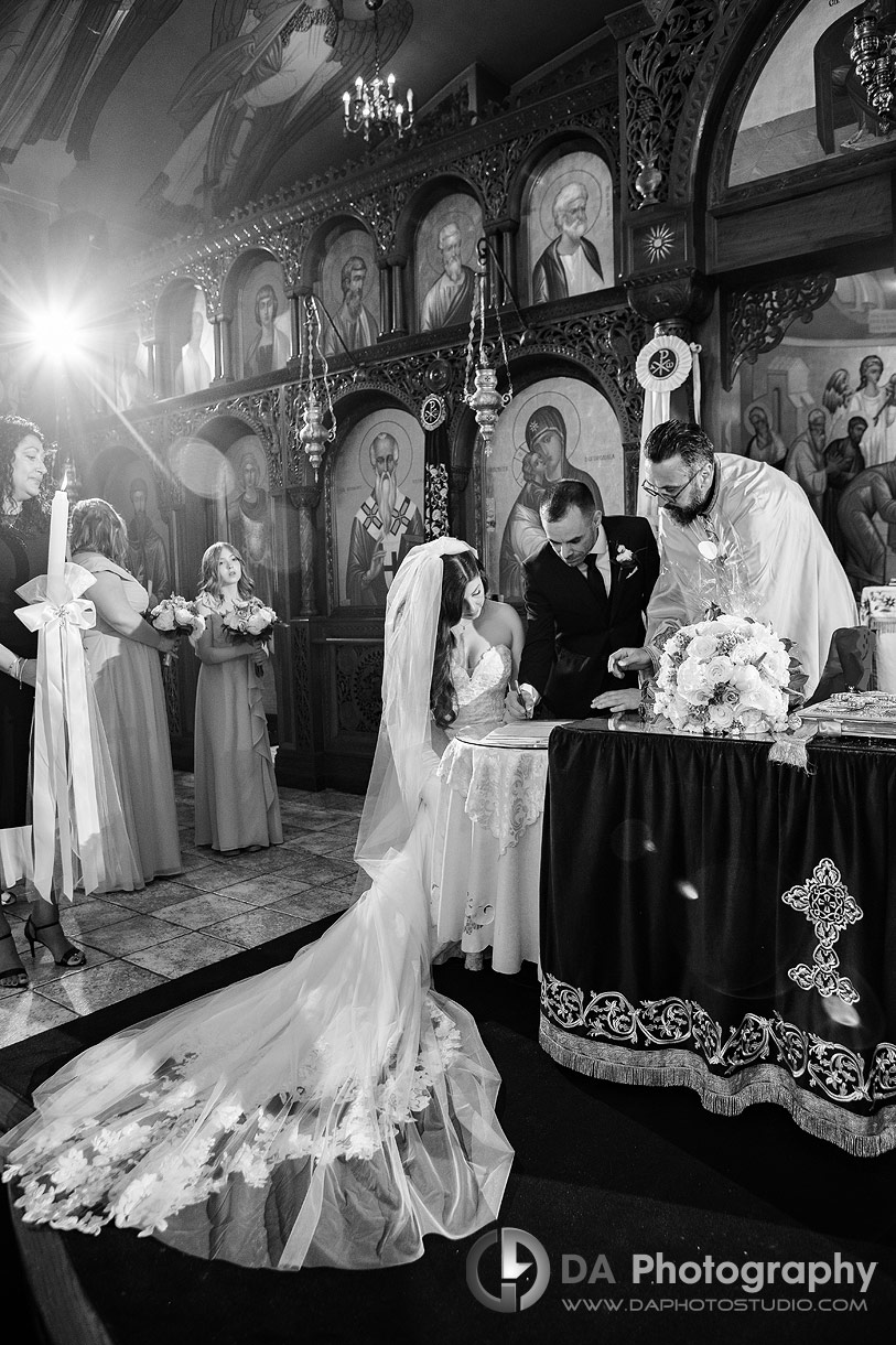 Wedding Ceremony at St. Clement of Ohrid Macedonian Orthodox Cathedral in Toronto