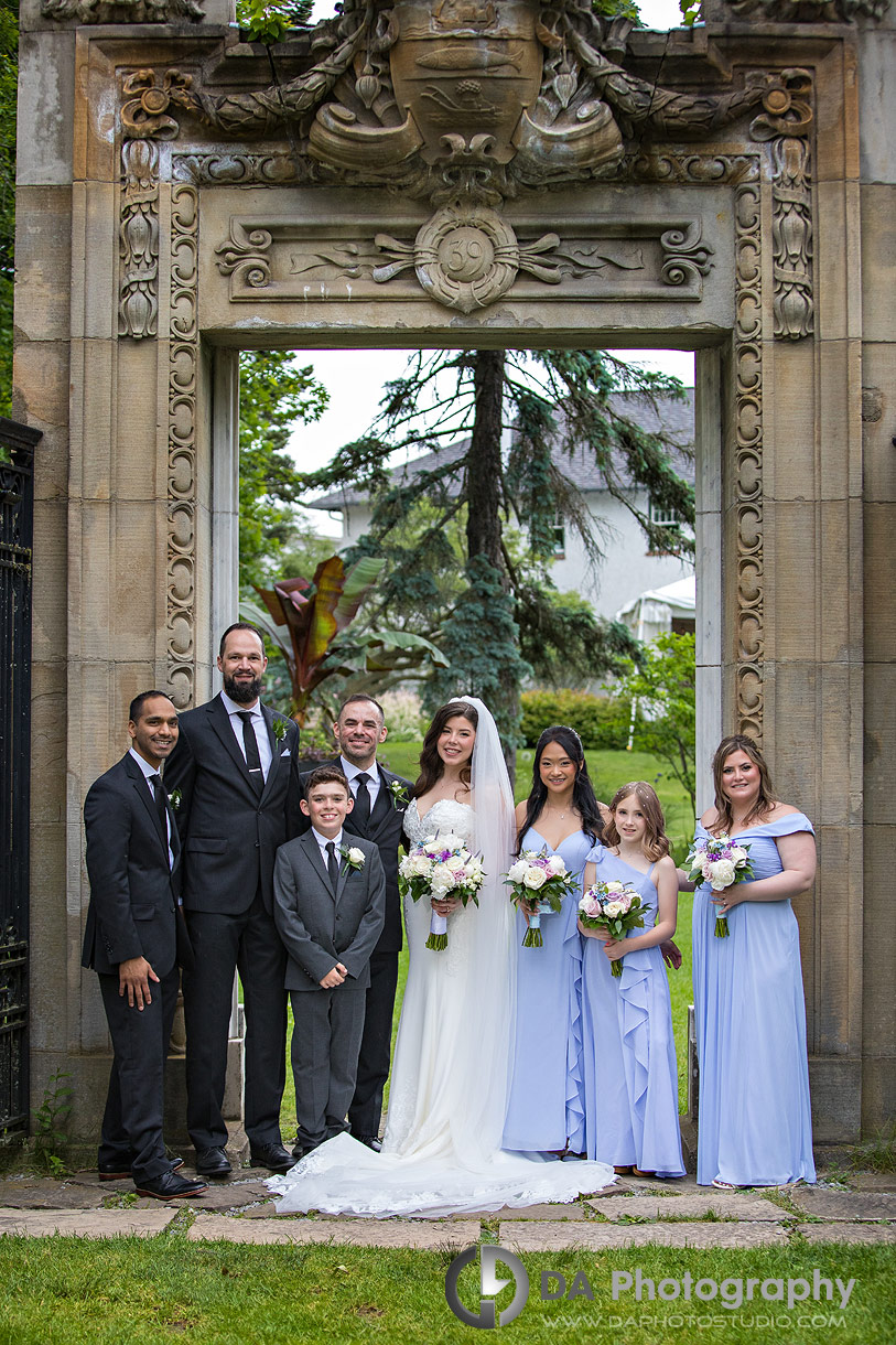 Bridal party photo at Guild Inn Estate Wedding