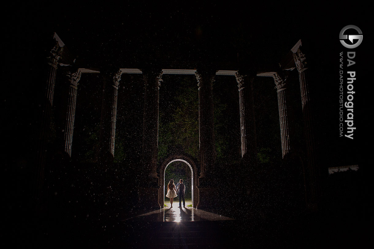 Photo of a Garden Wedding at Guild Inn Estate at Night