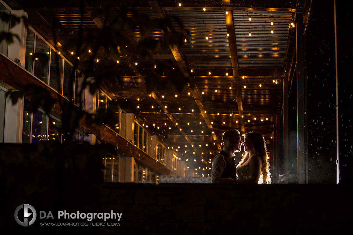 Guild Inn Estate Wedding Photo at Night