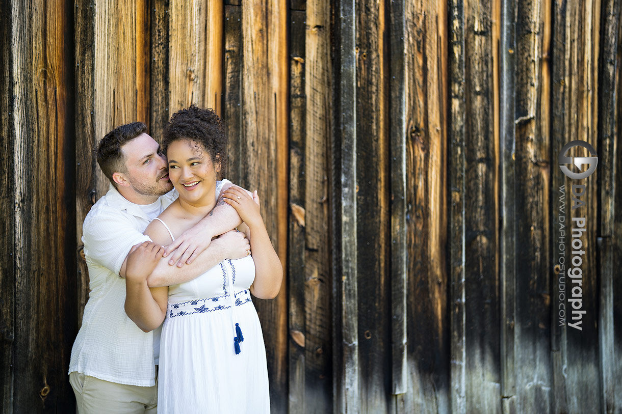 Intimate engagement photos at Balls Falls