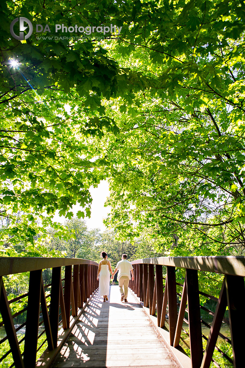 Lincoln engagement photographer at Balls Falls