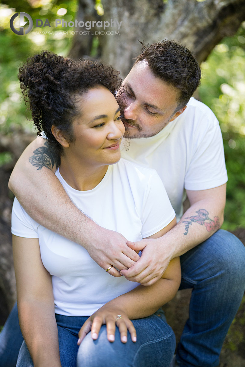 Intimate engagement photo in Lincoln